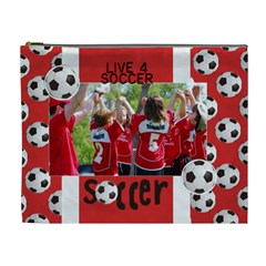 Live 4 Soccer/football- Cosmetic Bag (XL) 