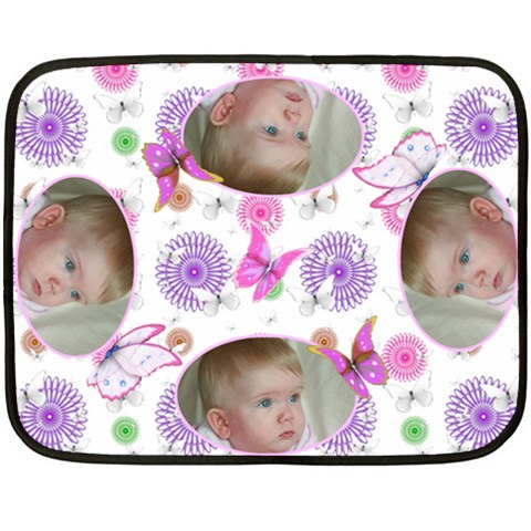 Baby Butterfly Mini Fleece By Deborah 35 x27  Blanket