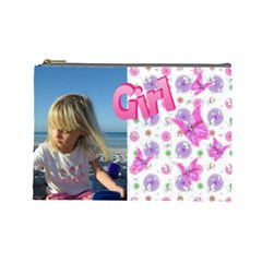 Butterfly girl (Large) Cosmetic Bag - Cosmetic Bag (Large)