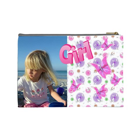 Butterfly Girl (large) Cosmetic Bag By Deborah Back