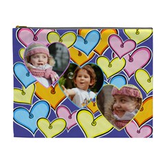 Hearts (XL) Cosmetic Bag - Cosmetic Bag (XL) Hearts (XL) Cosmetic Bag - Cosmetic Bag (XL)