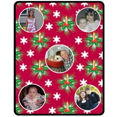 Christmas candle Medium blanket - Fleece Blanket (Medium)