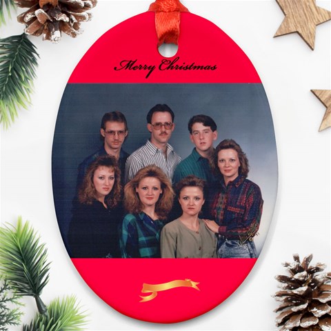Family Christmas Ornament By Frankie Back