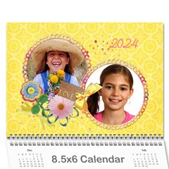 Family/Friends-holidays wall calendar 8.5x6 - Wall Calendar 8.5  x 6 