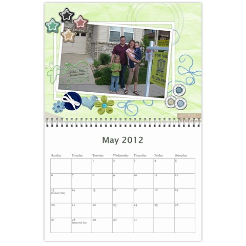 Calendar 2012 By Marion Gates May 2012
