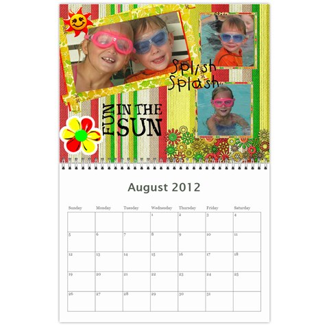 Calendar 2012 By Marion Gates Aug 2012