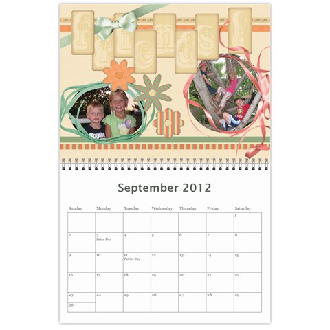Calendar 2012 By Marion Gates Sep 2012