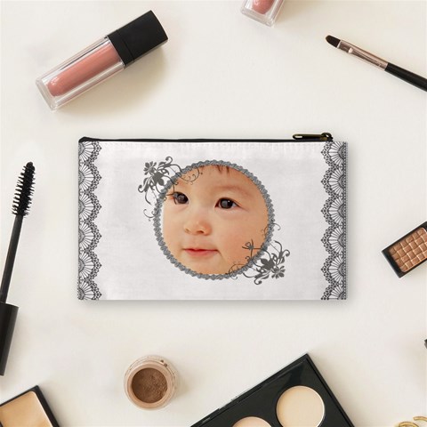Dainty Lace Cosmetic Bag Small By Happylemon Back