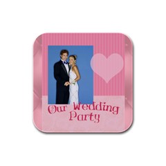 our wedding - Rubber Square Coaster (4 pack) our wedding - Rubber Square Coaster (4 pack)