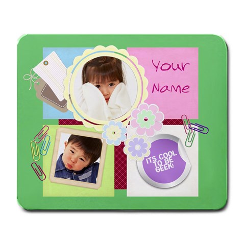 Cool To Be Geek Pastel Mousepad Large By Happylemon Front