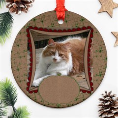 Christmas Glitter & Craft-ornament(round) - Ornament (Round)