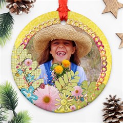 Sunshine & glitter- ornament (round)