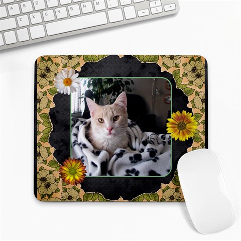 Flower Large Mousepad By Lil Front