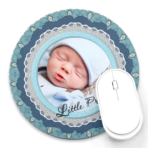 Little Prince Round Mousepad By Lil Front
