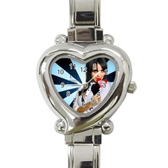 sadewatch - Heart Italian Charm Watch