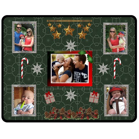 Christmas Memories Medium Fleece Blanket By Lil 60 x50  Blanket Front