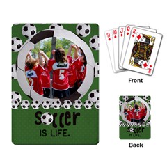 Soccer is Life- playing cards - Playing Cards Single Design (Rectangle)