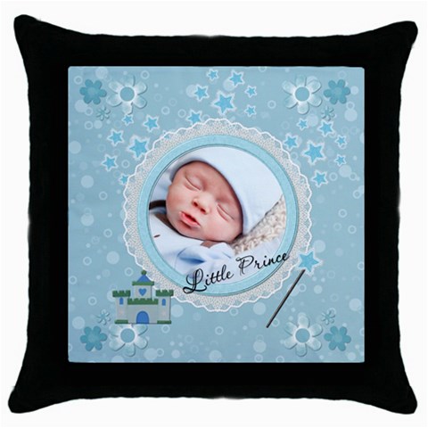 Little Prince Throw Pillow Case By Lil Front