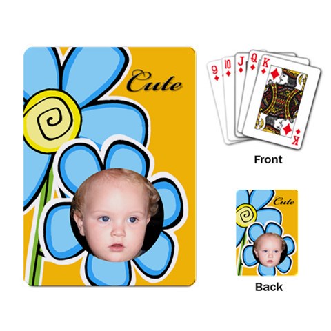 My Little Flower Playing Cards By Deborah Back
