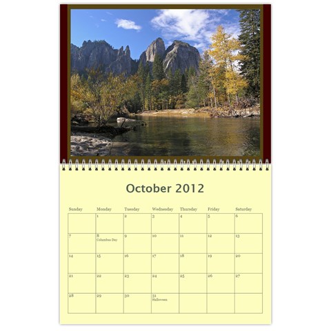 Calendar Yosemite 2012 12 Month By Karl Bralich Oct 2012