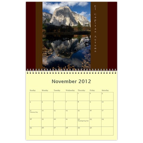 Calendar Yosemite 2012 12 Month By Karl Bralich Nov 2012