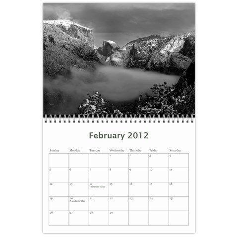 Calendar Yosemite 2012 12 Month By Karl Bralich Feb 2012