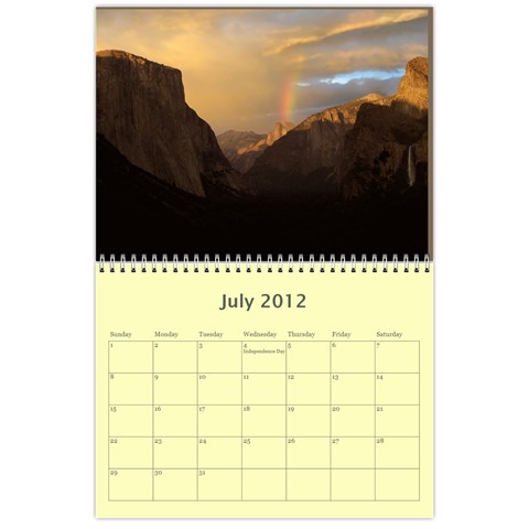 Calendar Yosemite 2012 12 Month By Karl Bralich Jul 2012