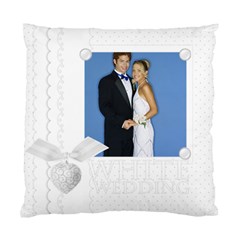 white wedding - Standard Cushion Case (One Side)