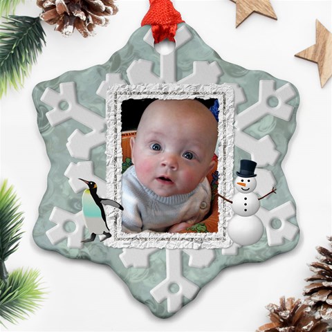 Winter Snowflake Ornament (1 Sided) By Lil Front