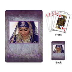 Purple Heart Demure Rectangle Playing Cards - Playing Cards Single Design (Rectangle)