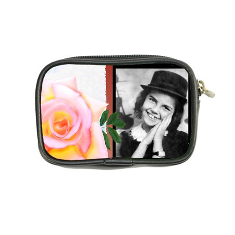 Pink Rose Change Purse By Kim Blair Back