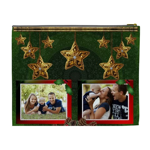 Christmas Memories Xl Cosmetic Bag By Lil Back