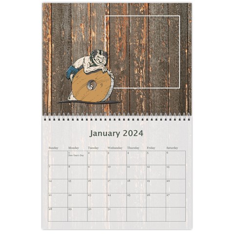 Man Cave 12 Month Calendar By Lil Jan 2024