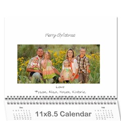 kowallis - Wall Calendar 11  x 8.5  (18 Months)