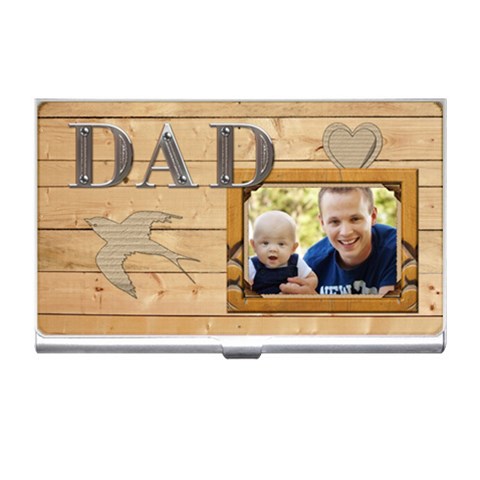 Dad Business Card Holder By Lil Front