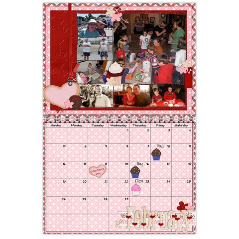 Gambell Family 2012 Calendar By Shanell Feb 2012