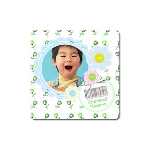 Cherished Memories Magnet Square By Happylemon Front