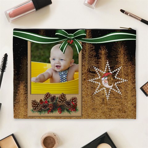 Christmas Design Xl Cosmetic Bag By Lil Back