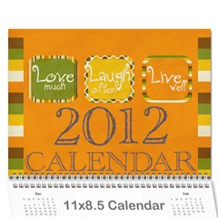 guilliams family calander 2012 - Wall Calendar 11  x 8.5  (12-Months)