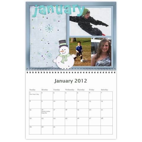 Guilliams Family Calander 2012 By Alexis Jan 2012