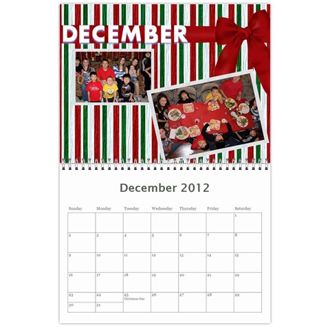 Guilliams Family Calander 2012 By Alexis Dec 2012