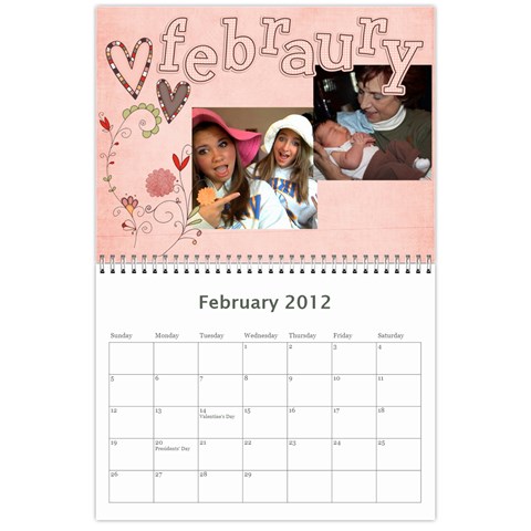 Guilliams Family Calander 2012 By Alexis Feb 2012