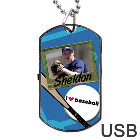 Baseball Usb 2 Sides By Carmensita Back