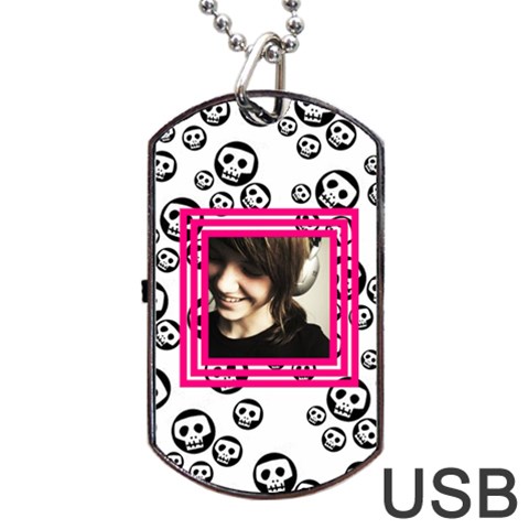 Pretty Skull  Usb 2 Sides By Carmensita Back