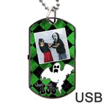 Ghost USB one side - Dog Tag USB Flash (One Side)