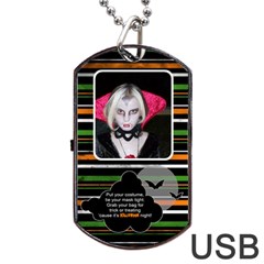 halloween  usb 2 sides - Dog Tag USB Flash (Two Sides)