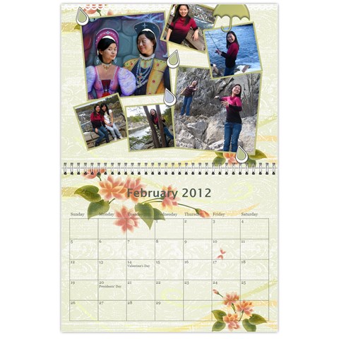 2012 Calendar By Yijie Li Feb 2012