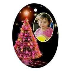 Candy Christmas Tree ornament - Ornament (Oval)
