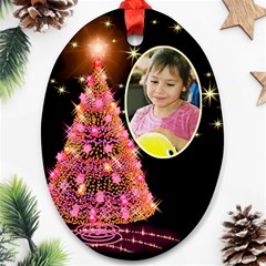 Candy Christmas Tree ornament - Ornament (Oval)