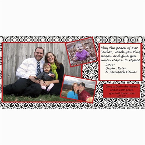 2011 Christmas Card By Breea 8 x4  Photo Card - 2